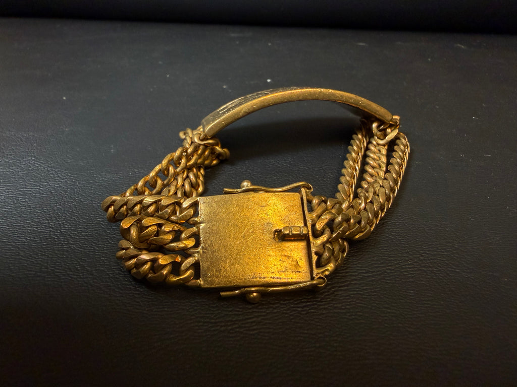 Victorian-style hand-chased bracelet
