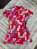 VOY Geometric Retro Print Dress