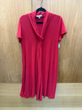 Annalee + Hope Red Twist-Front Cowl Neck Dress
