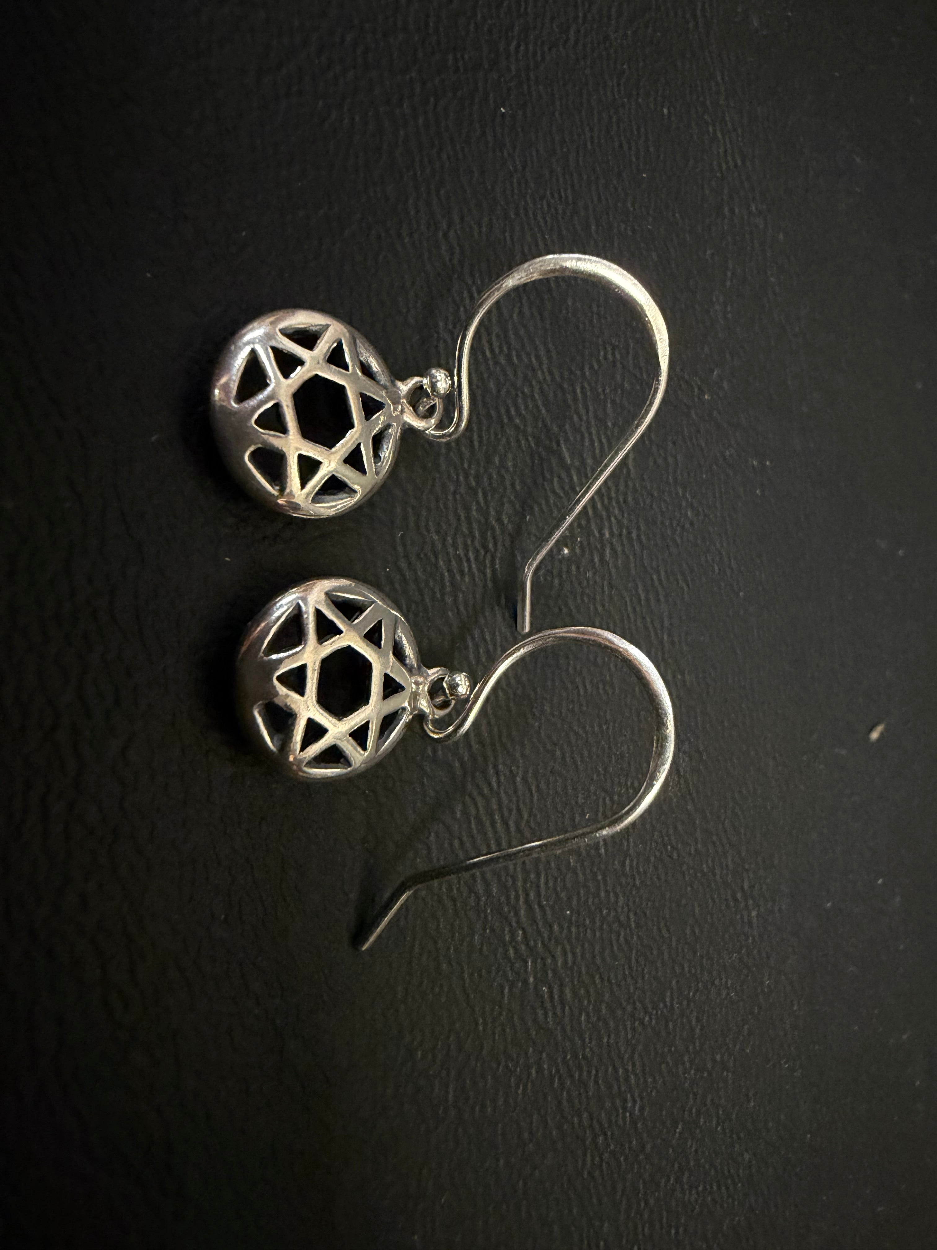 BELDIAMO sterling silver Star of David dangle earrings