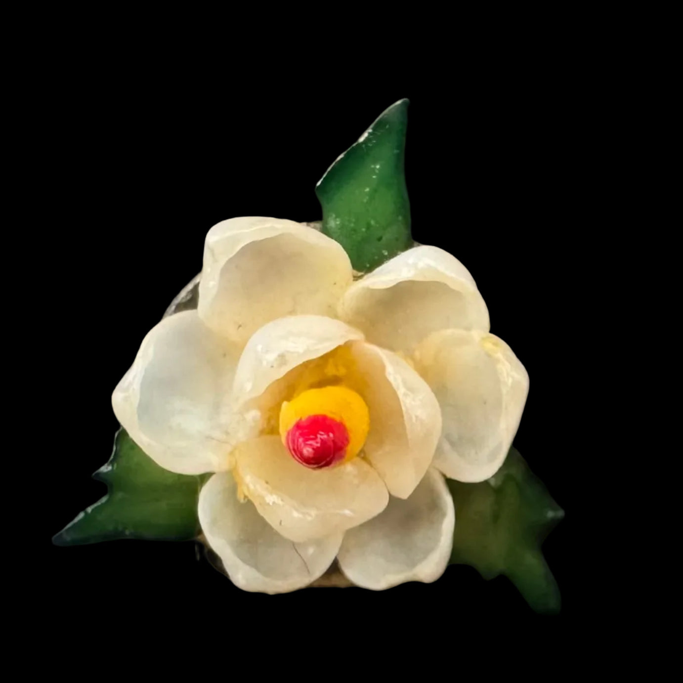 Vintage Magnolia Flower Post Earrings