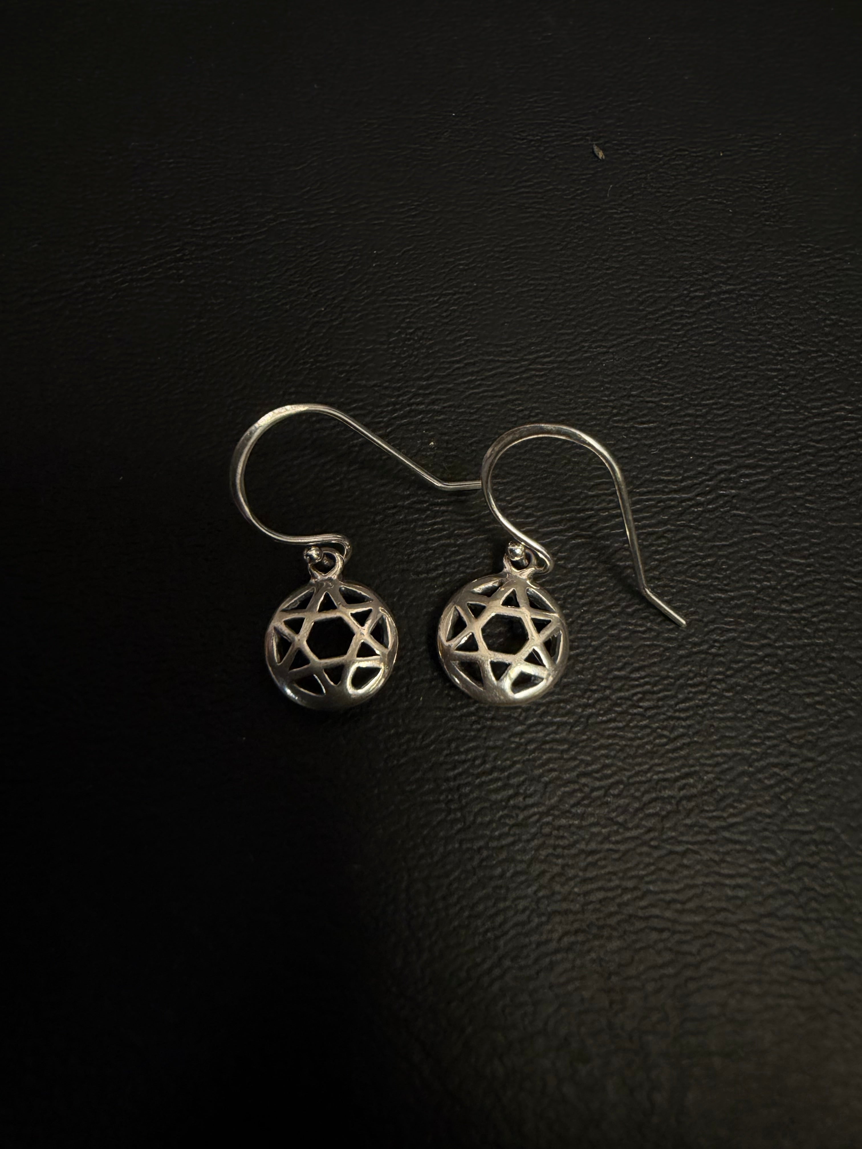 BELDIAMO sterling silver Star of David dangle earrings