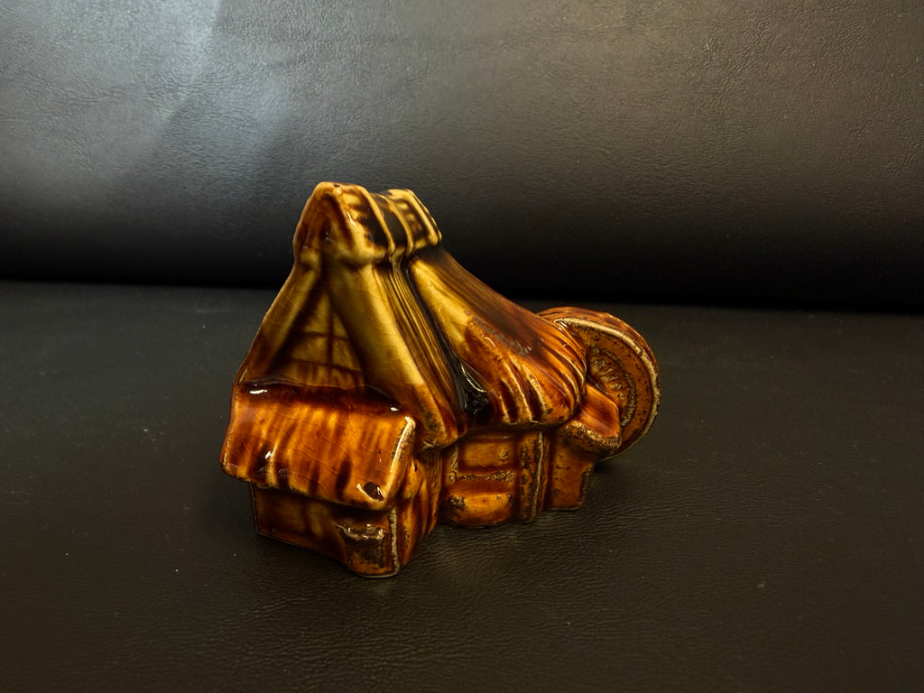 Vintage McCoy Pottery Spinning Wheel Figurine