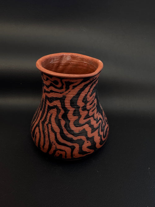 Handmade Cellini Studio Terracotta Vase