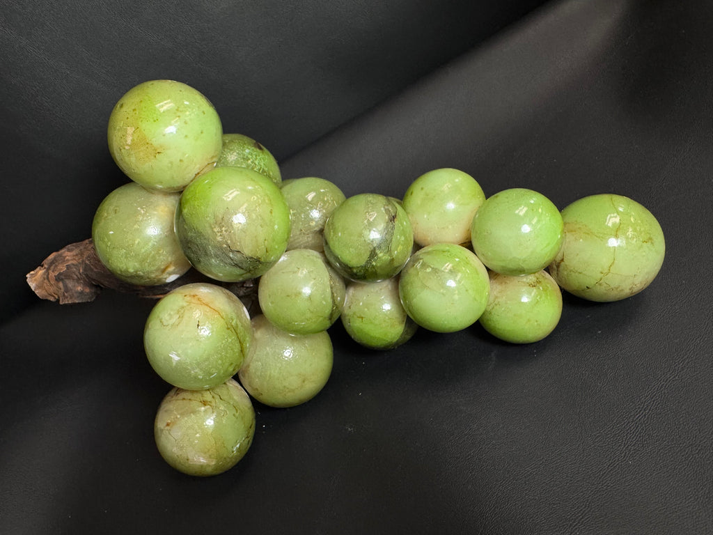 Vintage Mid-Century Modern Alabaster Stone Grape Cluster