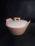 Vintage Mid-Century Modern Ribbed Casserole Dish