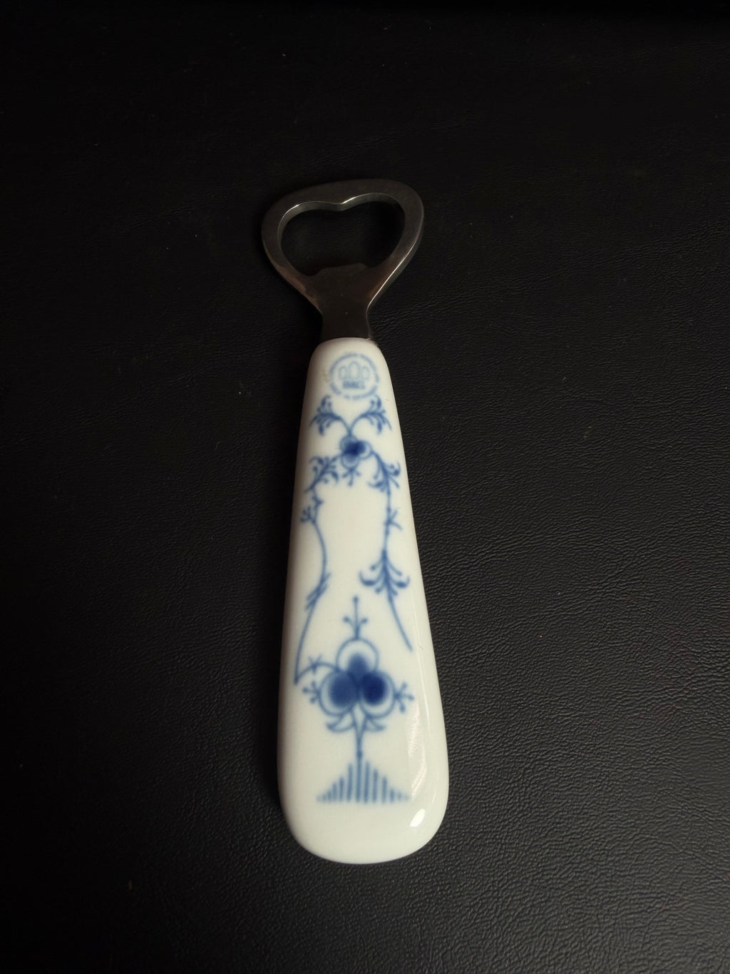 Vintage Copenhagen Porcelain Tuborg Beer Bottle Opener – Blue Fluted Pattern by B&G