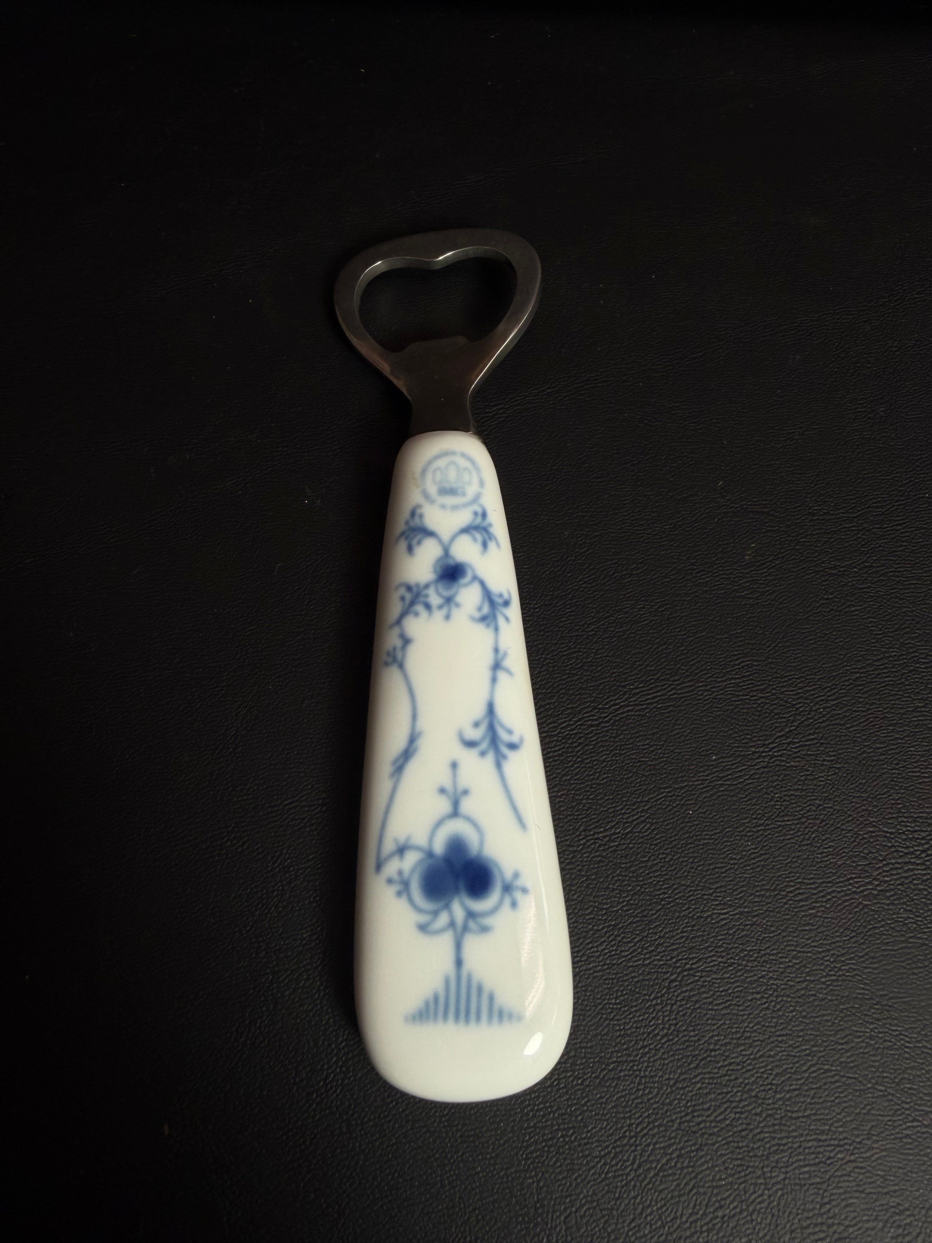 Vintage Copenhagen Porcelain Tuborg Beer Bottle Opener – Blue Fluted Pattern by B&G
