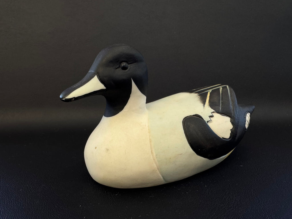 Vintage Northern Pintail Duck Figurine – Matte Ceramic