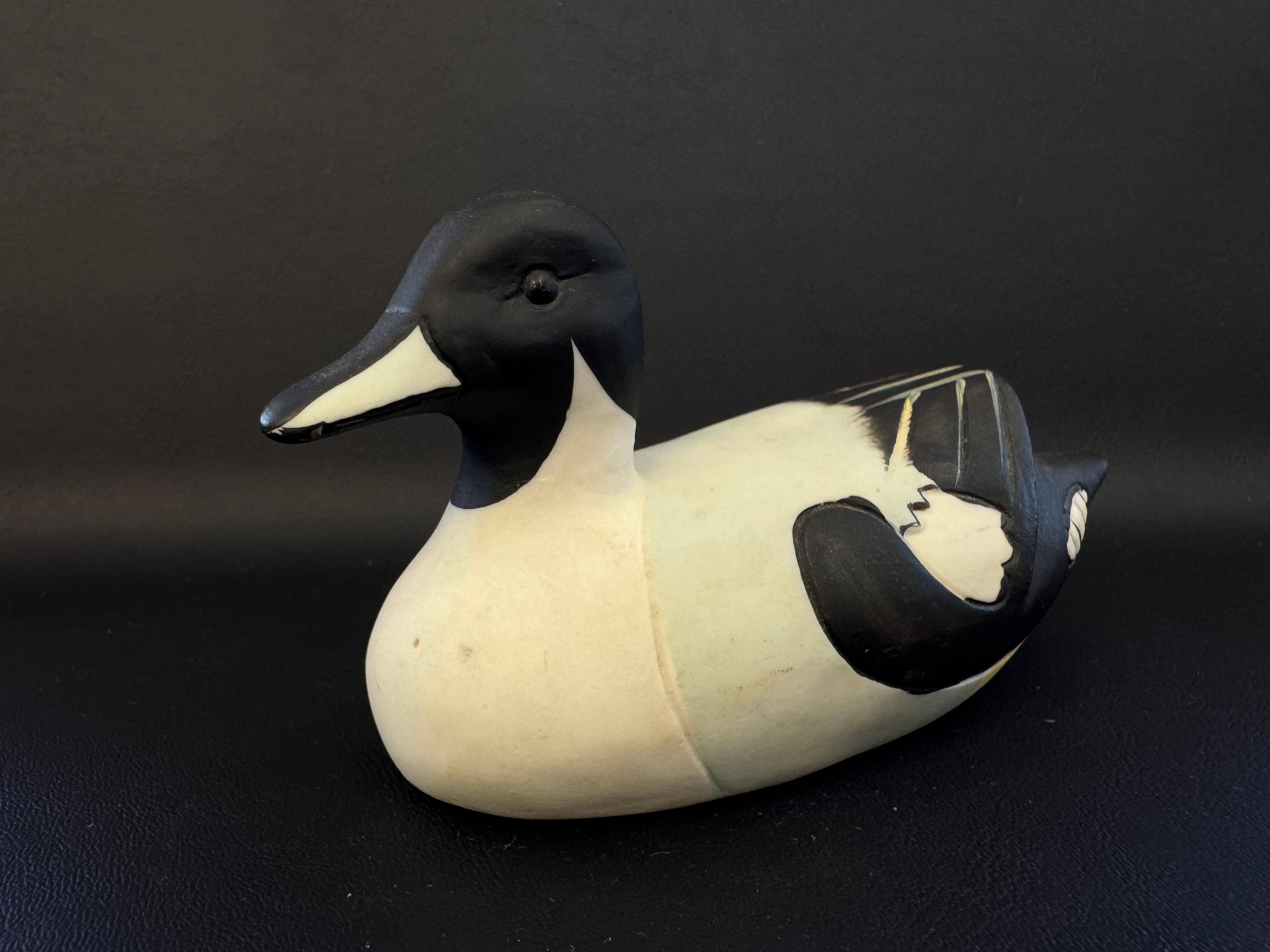 Vintage Northern Pintail Duck Figurine – Matte Ceramic