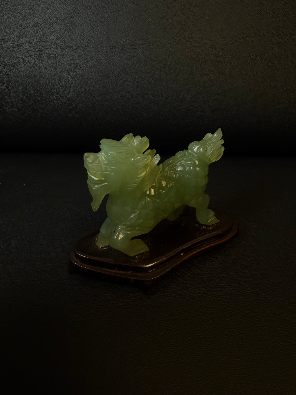Chinese carved jade figurine longma