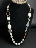 Silpada Mixed Media Pearl & Sterling Silver Necklace
