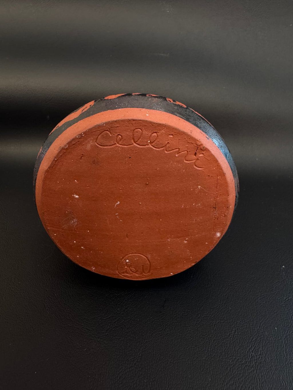 Handmade Cellini Studio Terracotta Vase