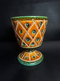 Vintage Italian Mid-Century Modern Geometric Chalice Planter