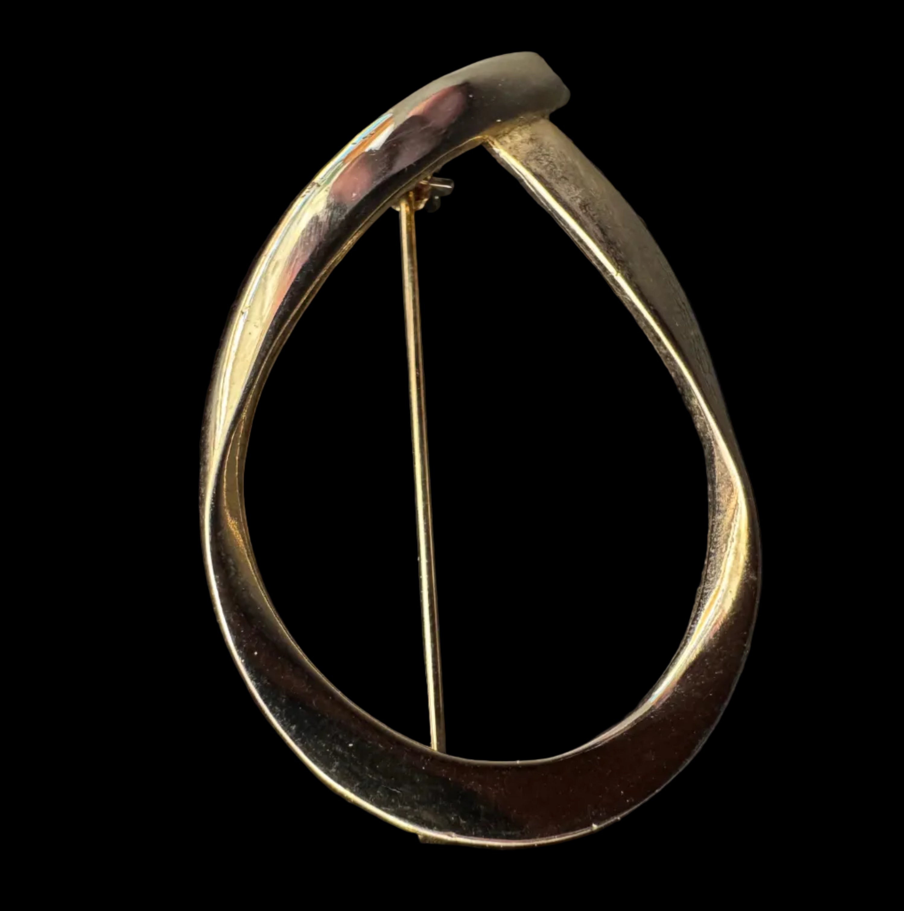 Vintage Modernist Teardrop Brooch