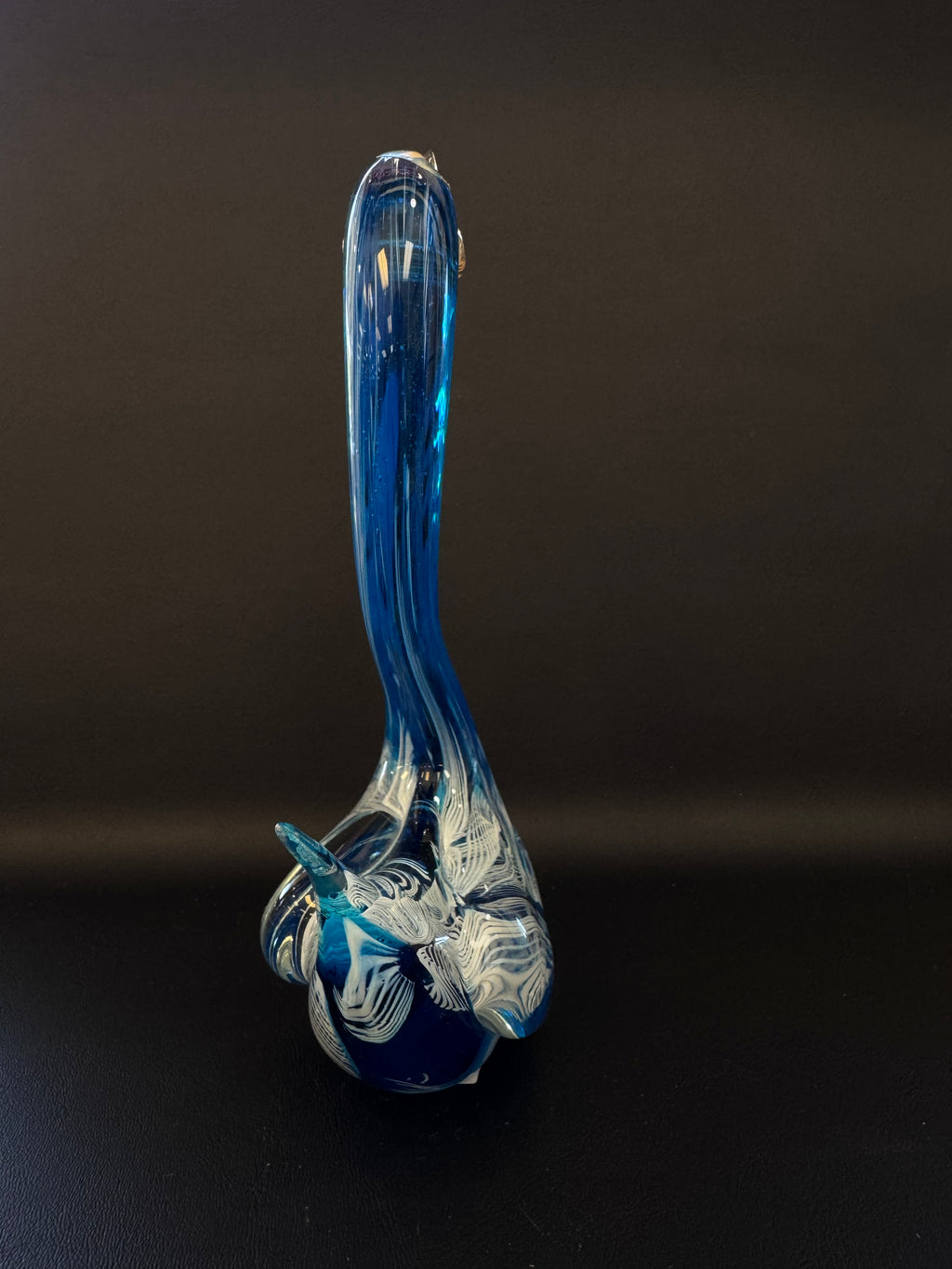 Vintage V. Nason & C. Murano Glass Swan – Cobalt Latticino