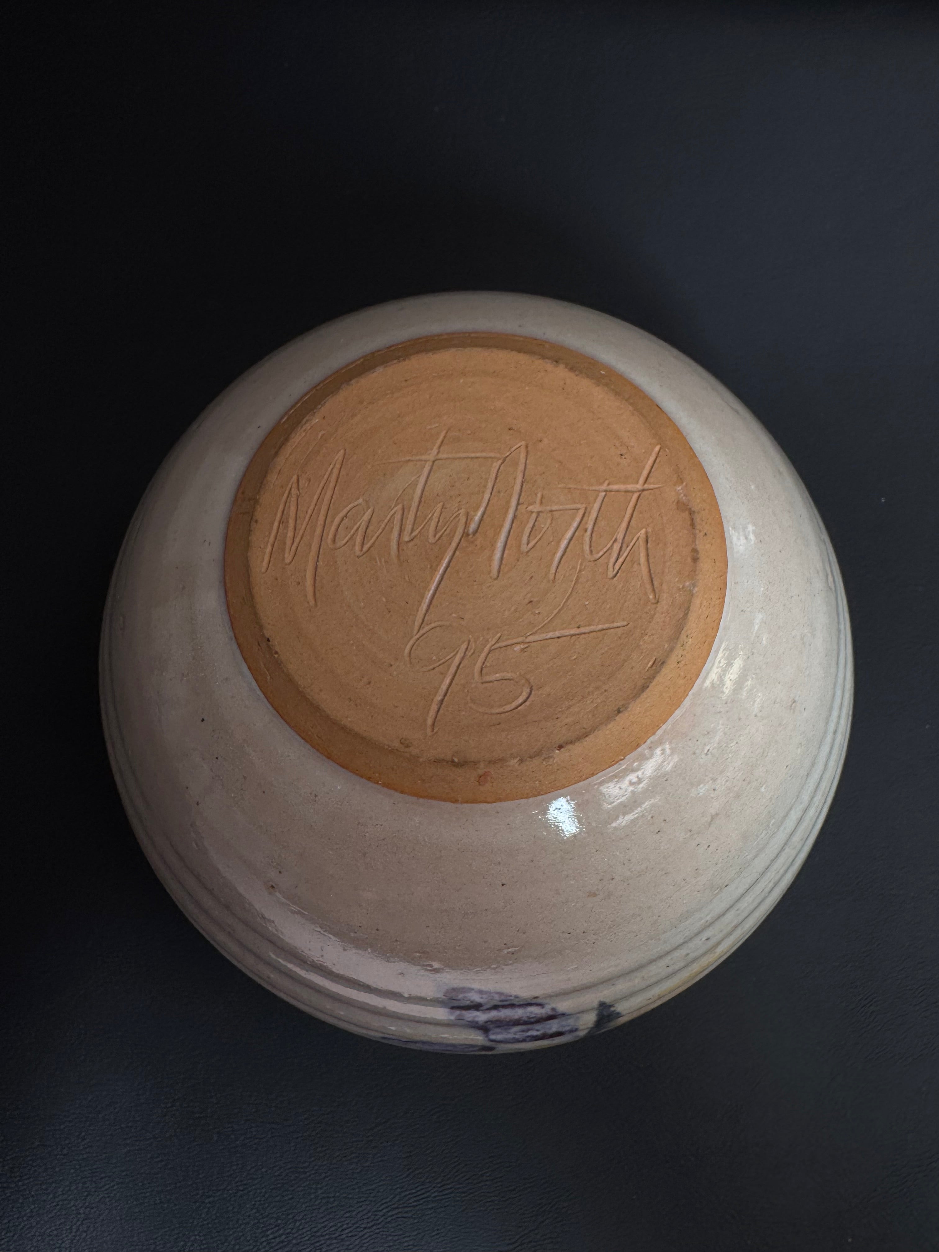 Vintage Marty North Studio Pottery Bowl (1995)