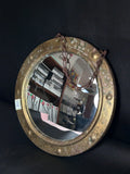 Vintage Peerless Brass Porthole Mirror (Made in England)
