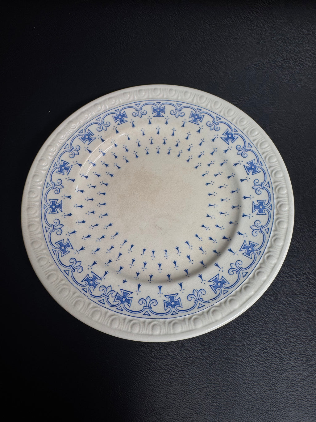 Antique Copeland Spode "Ermine" Blue Centurion Bread & Butter Plate