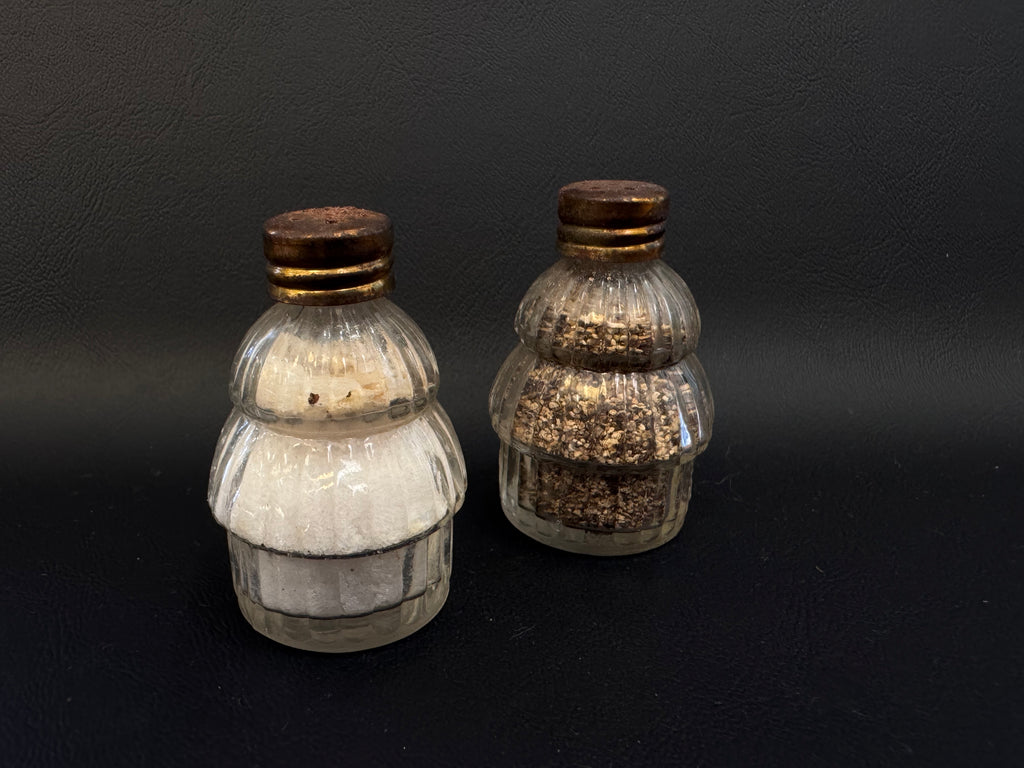 Vintage Art Deco Miniature Salt & Pepper Shakers