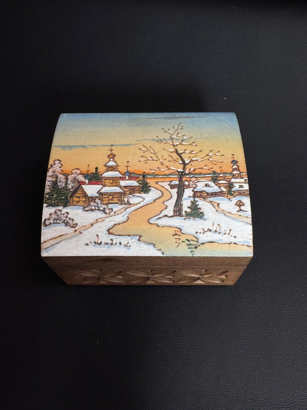 Hand-Painted Russian Jewelry Box