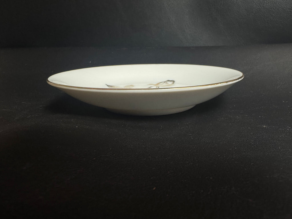 Vintage Mid-Century Rose Porcelain Small Plate