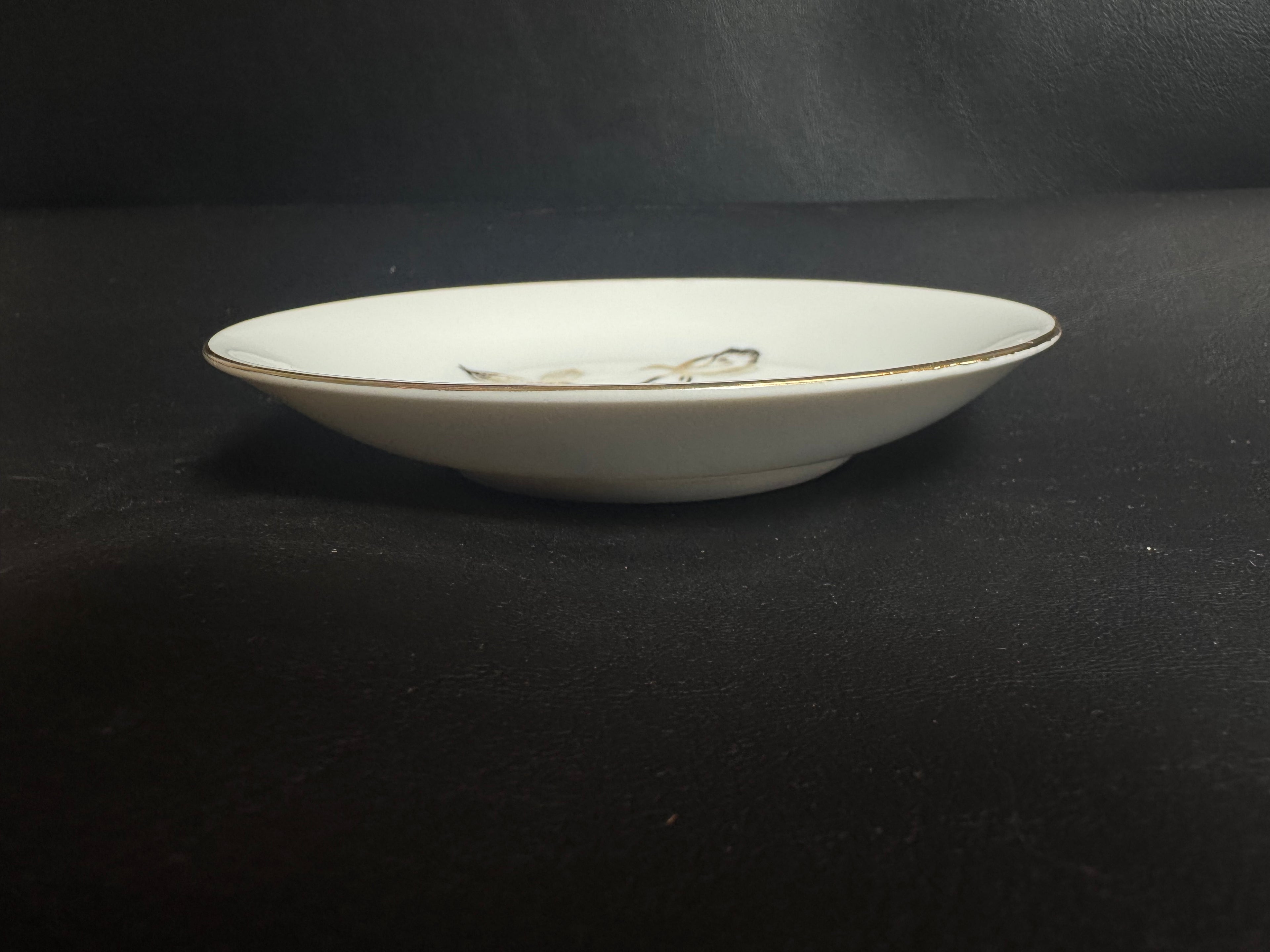 Vintage Mid-Century Rose Porcelain Small Plate