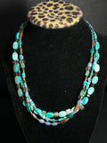 Silpada Multi-Strand "Coastal" Turquoise & Shell Necklace
