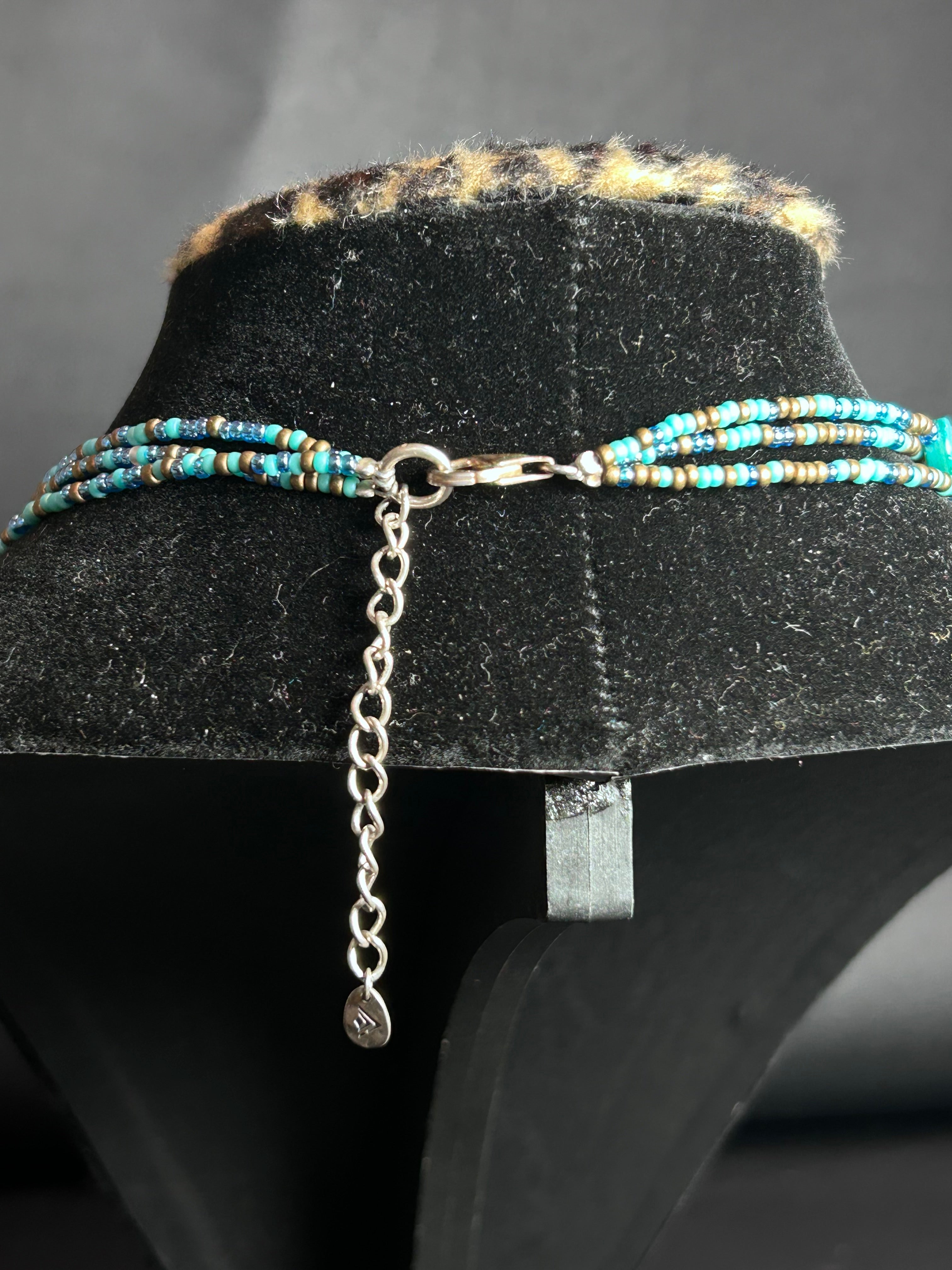 Silpada Multi-Strand "Coastal" Turquoise & Shell Necklace