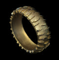 Vintage Crown Trifari "Sculpturesque" Spiked Hinged Bangle