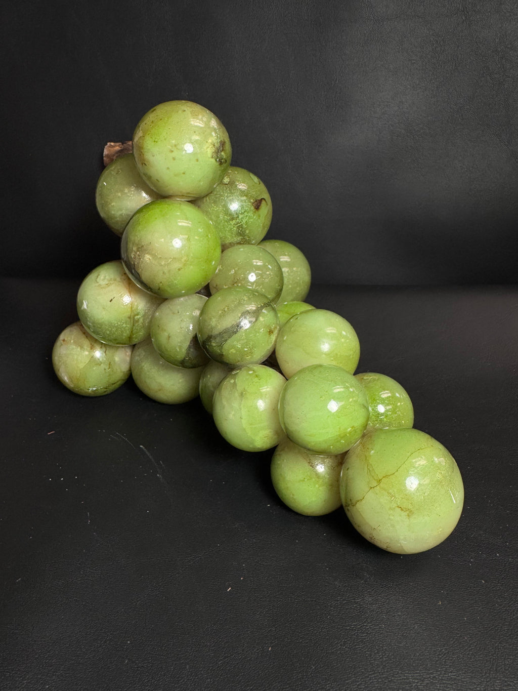 Vintage Mid-Century Modern Alabaster Stone Grape Cluster