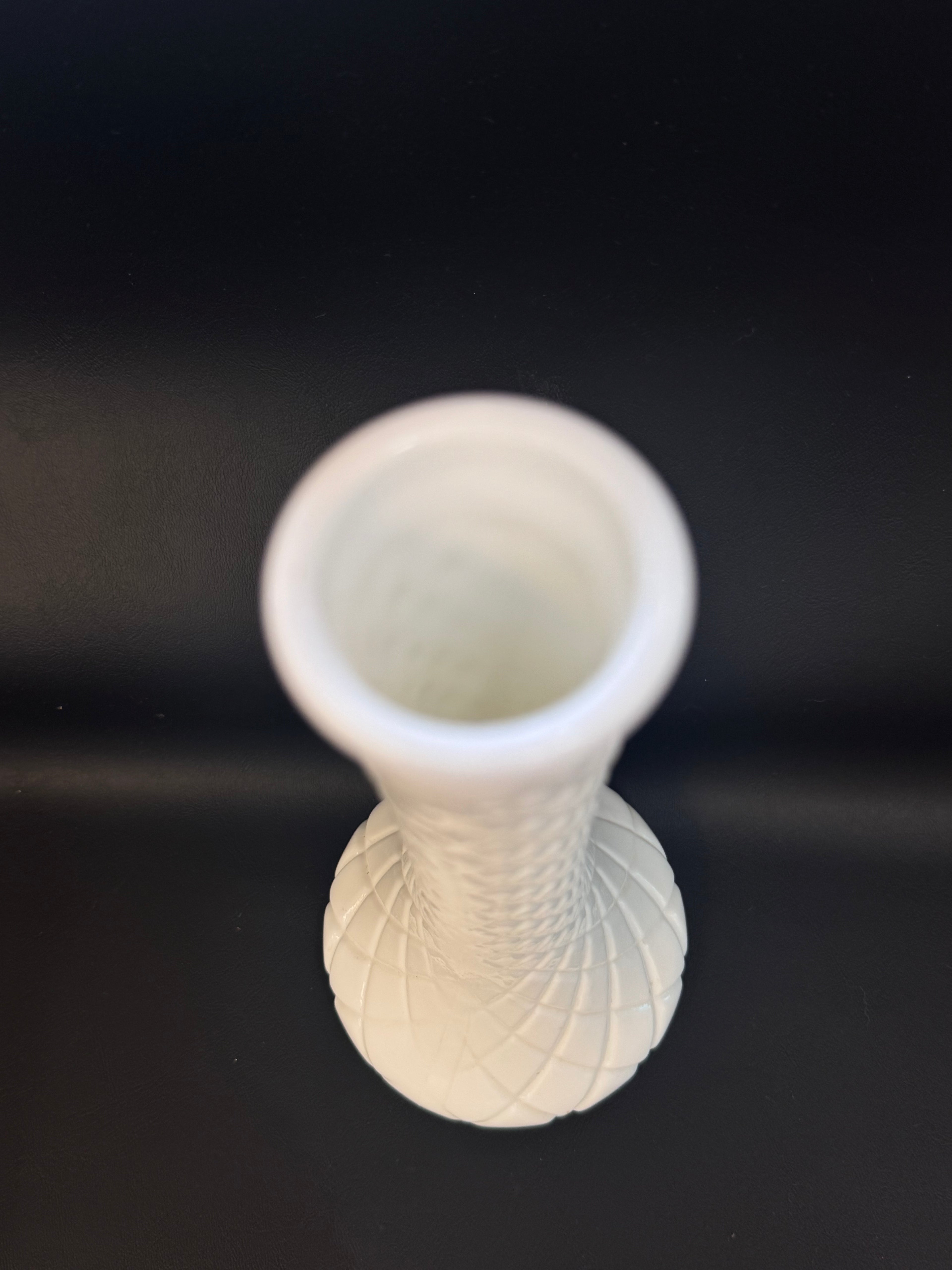 Hoosier Glass #4092 White Milk Glass Bud Vase