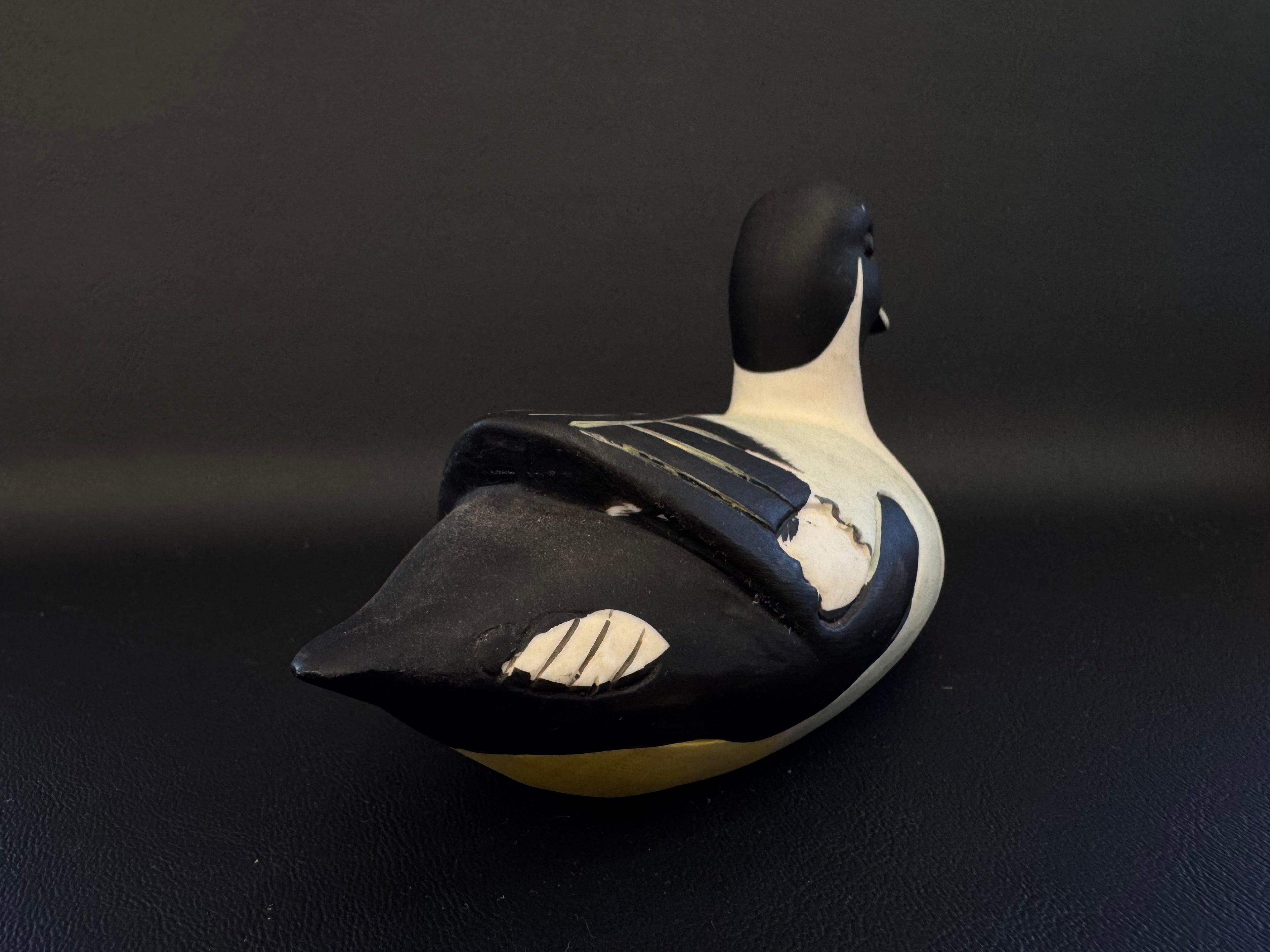 Vintage Northern Pintail Duck Figurine – Matte Ceramic