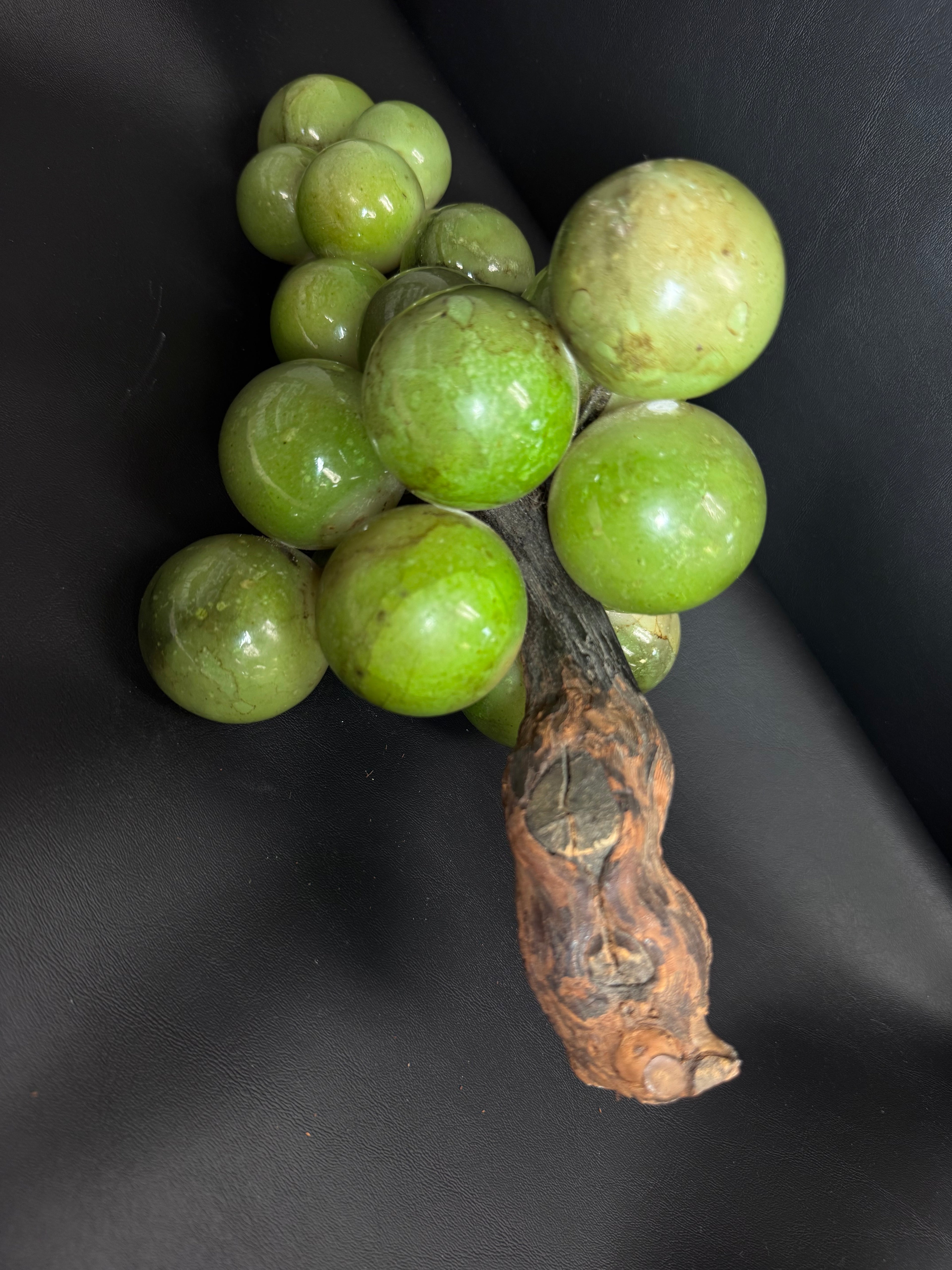 Vintage Mid-Century Modern Alabaster Stone Grape Cluster