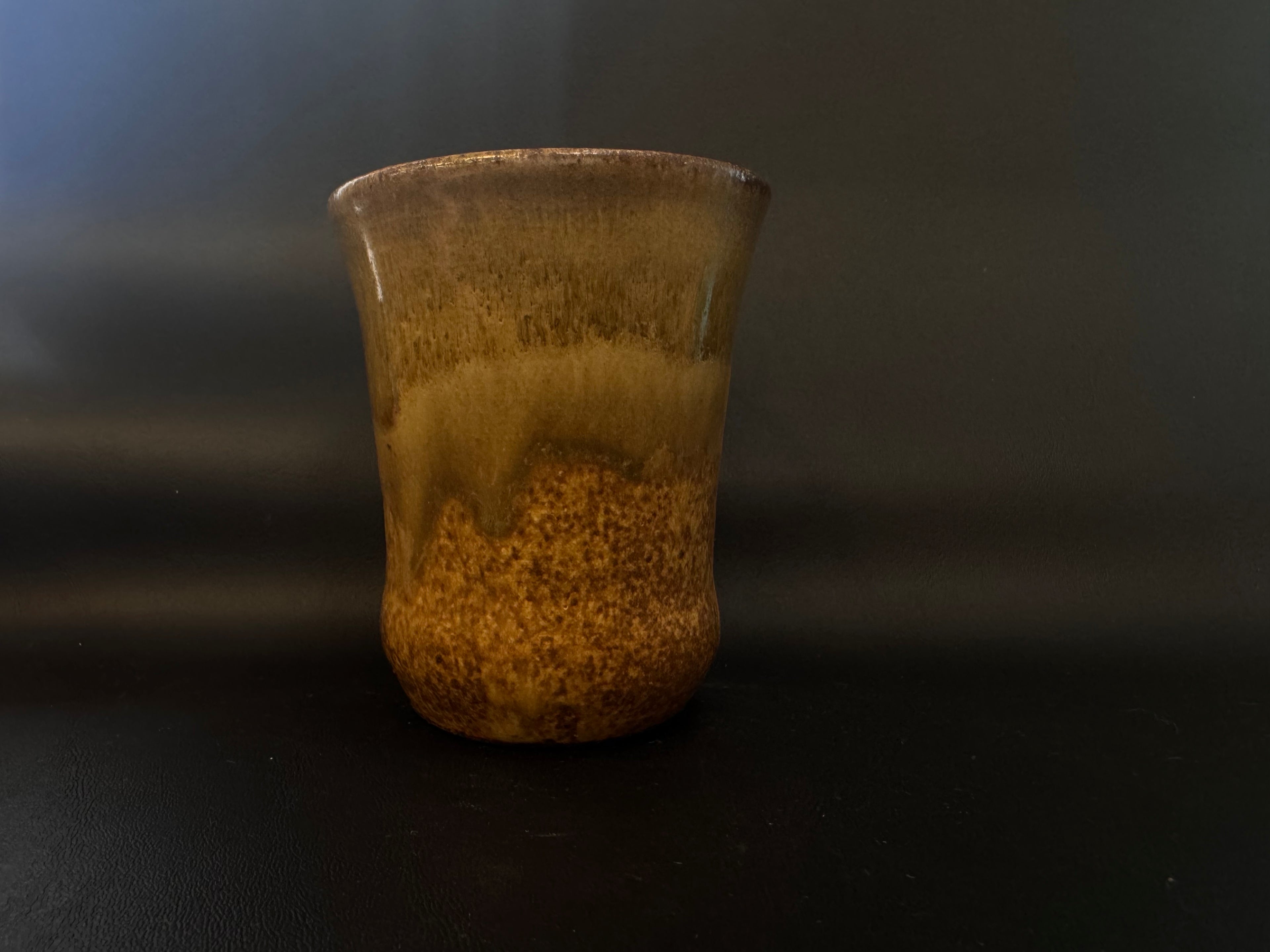 Artisan Studio Pottery Earth-Tone Glazed Vessel