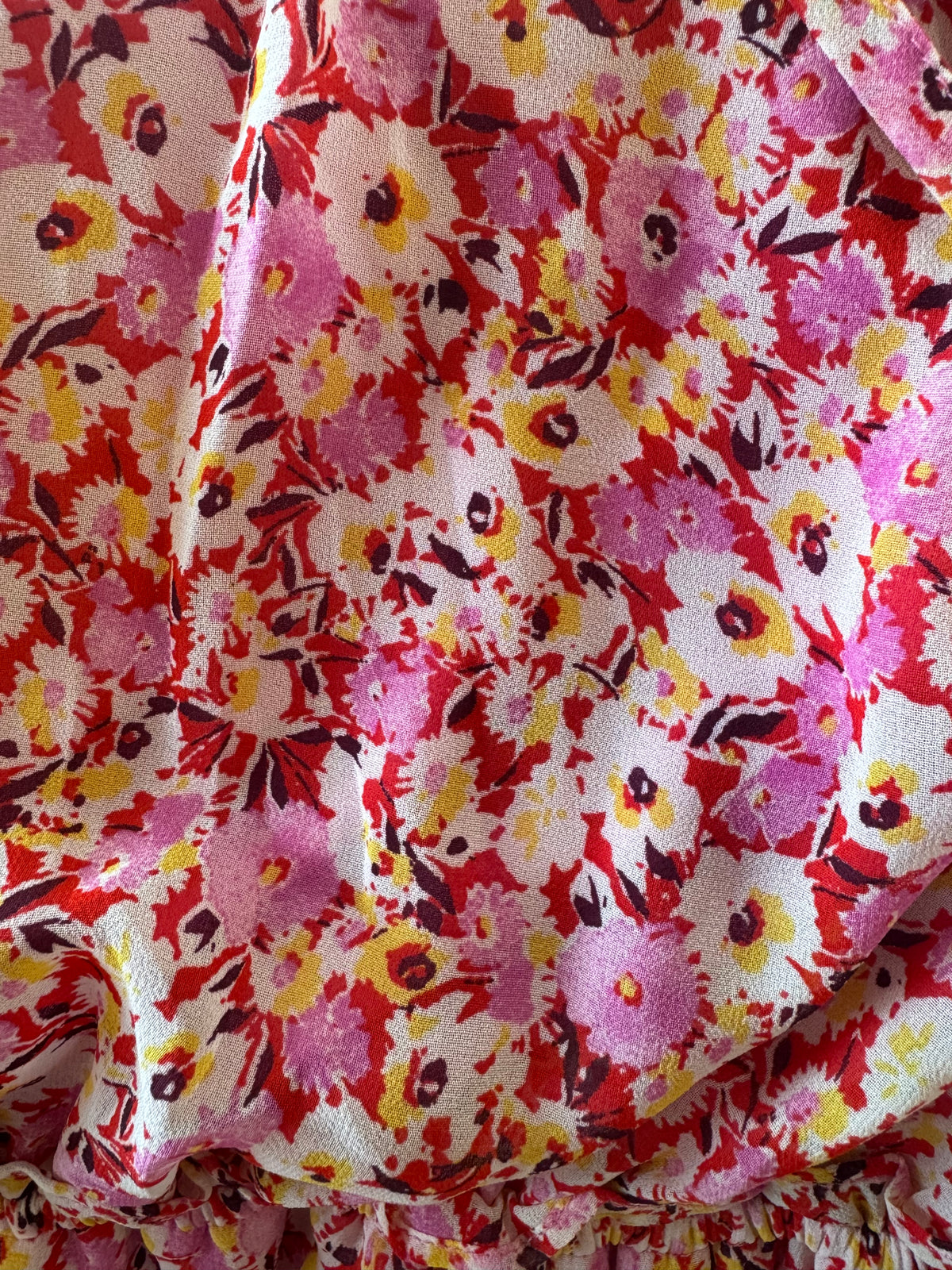 Gypsies & Moondust Floral Smocked Summer Dress - Medium
