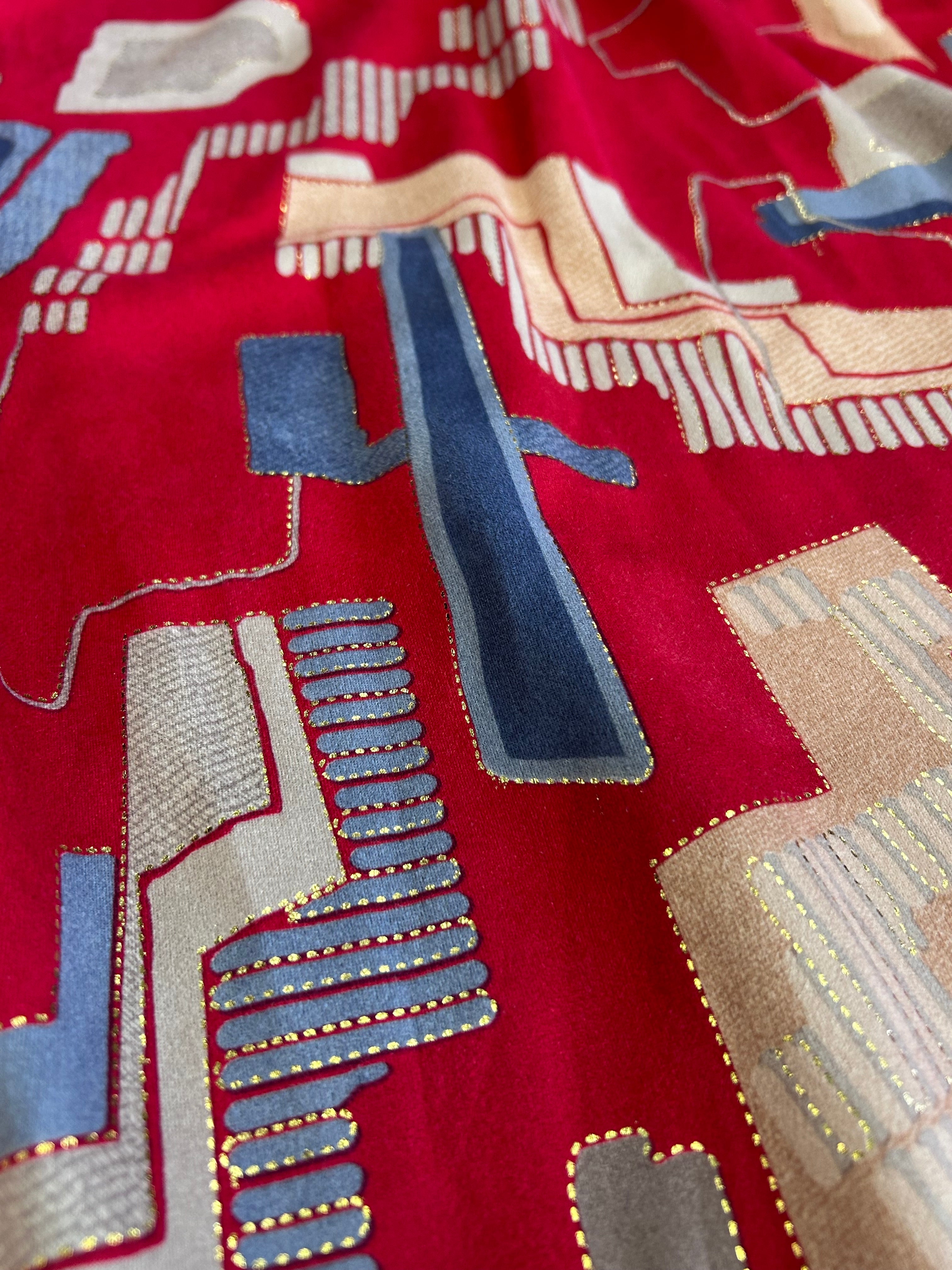 VOY Geometric Retro Print Dress