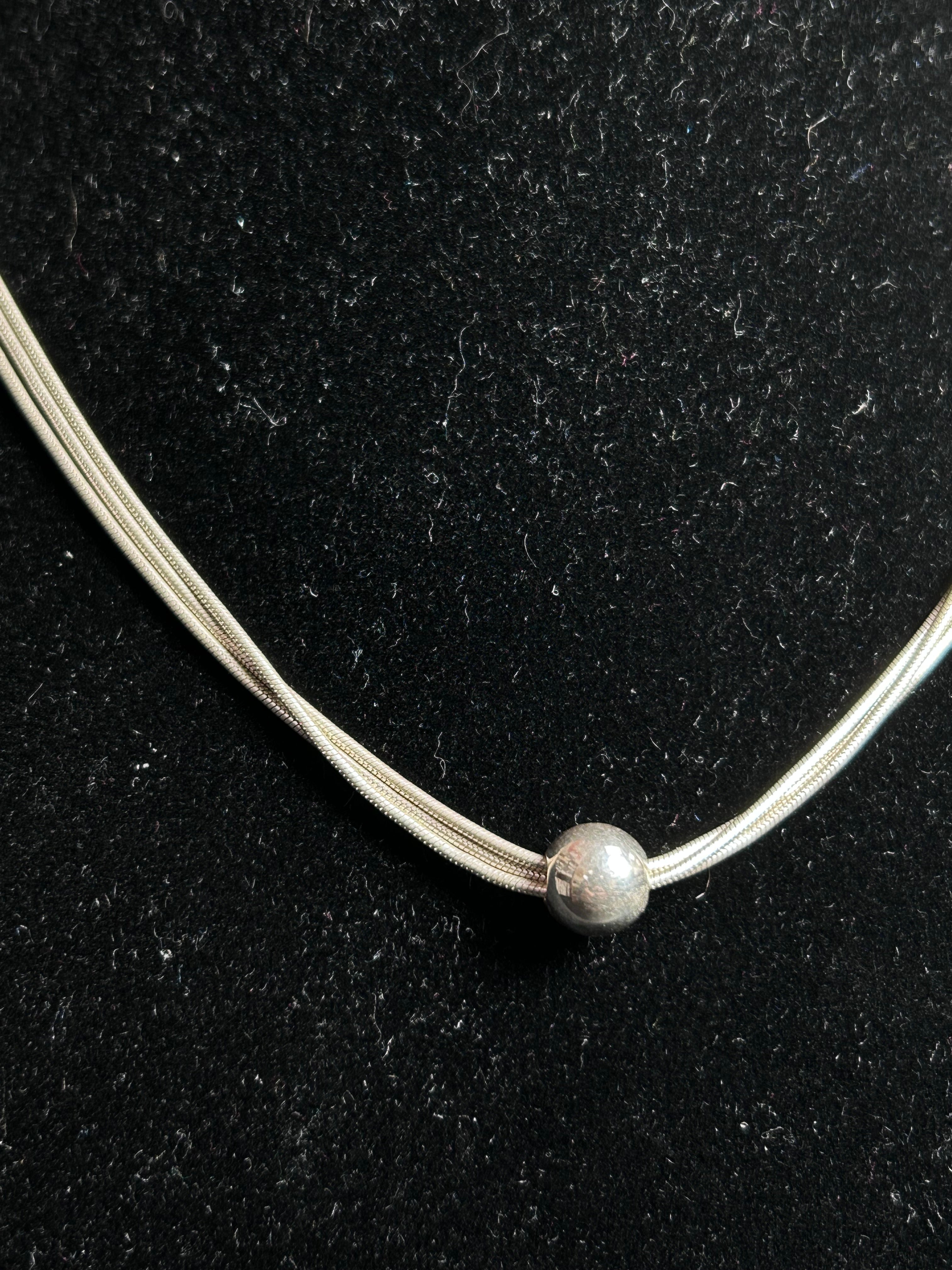 Silpada "Thoreau" Sterling Silver Triple Strand Necklace