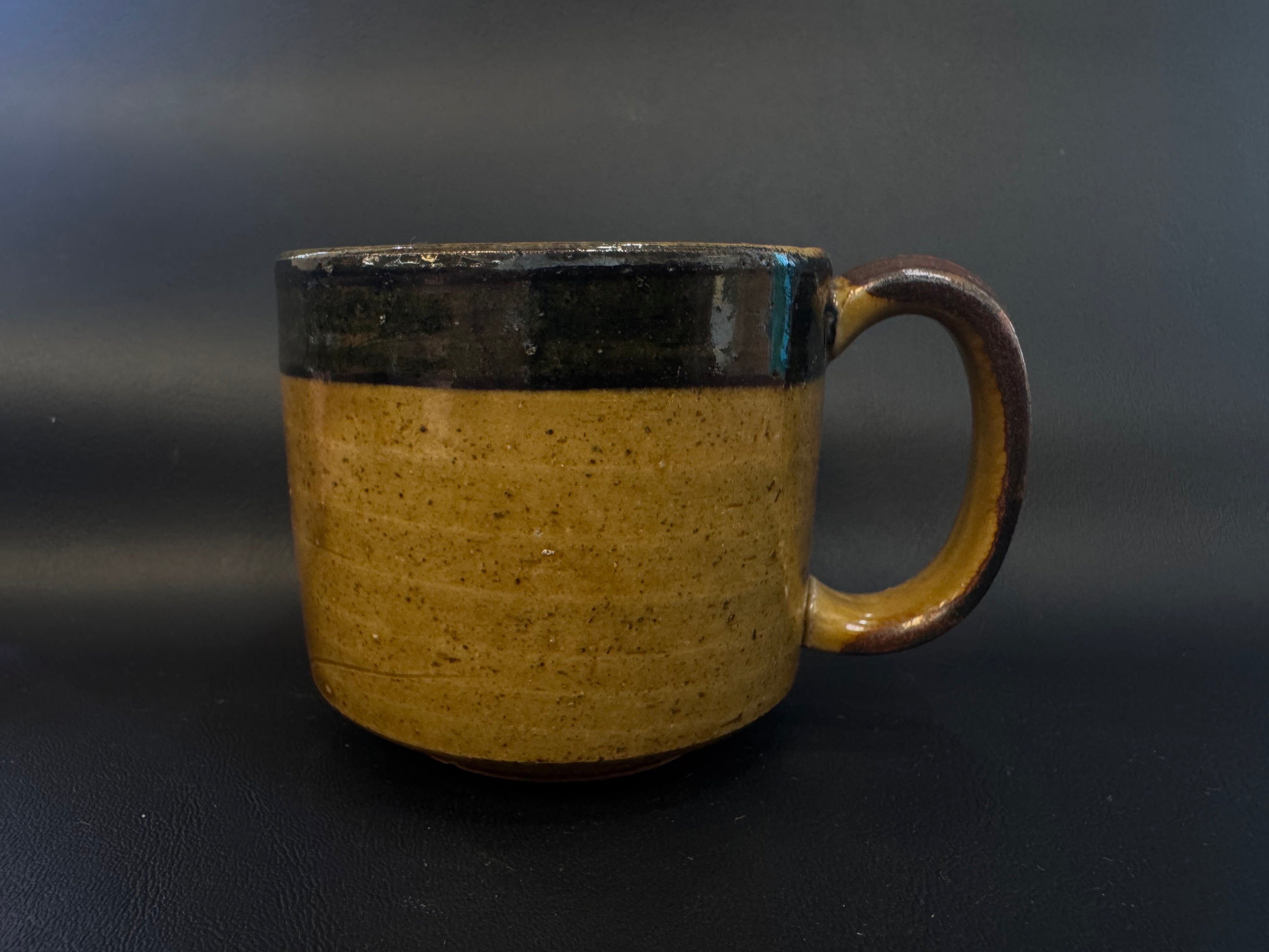 Unsigned Studio Pottery Speckled Stoneware Mug