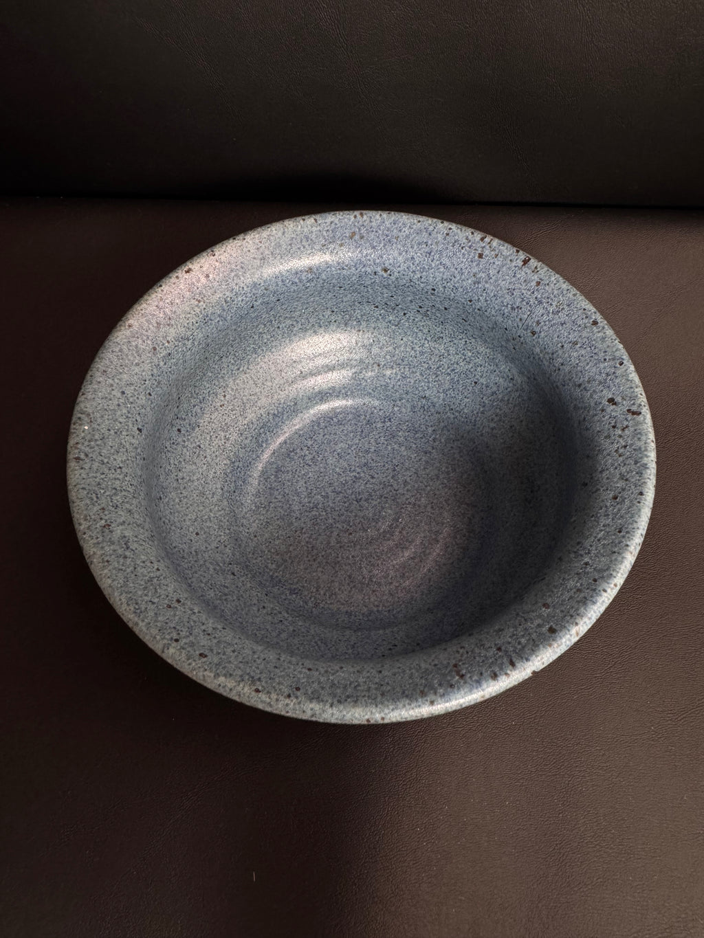 Brad Walker Studio Pottery Blue Speckled Bowl