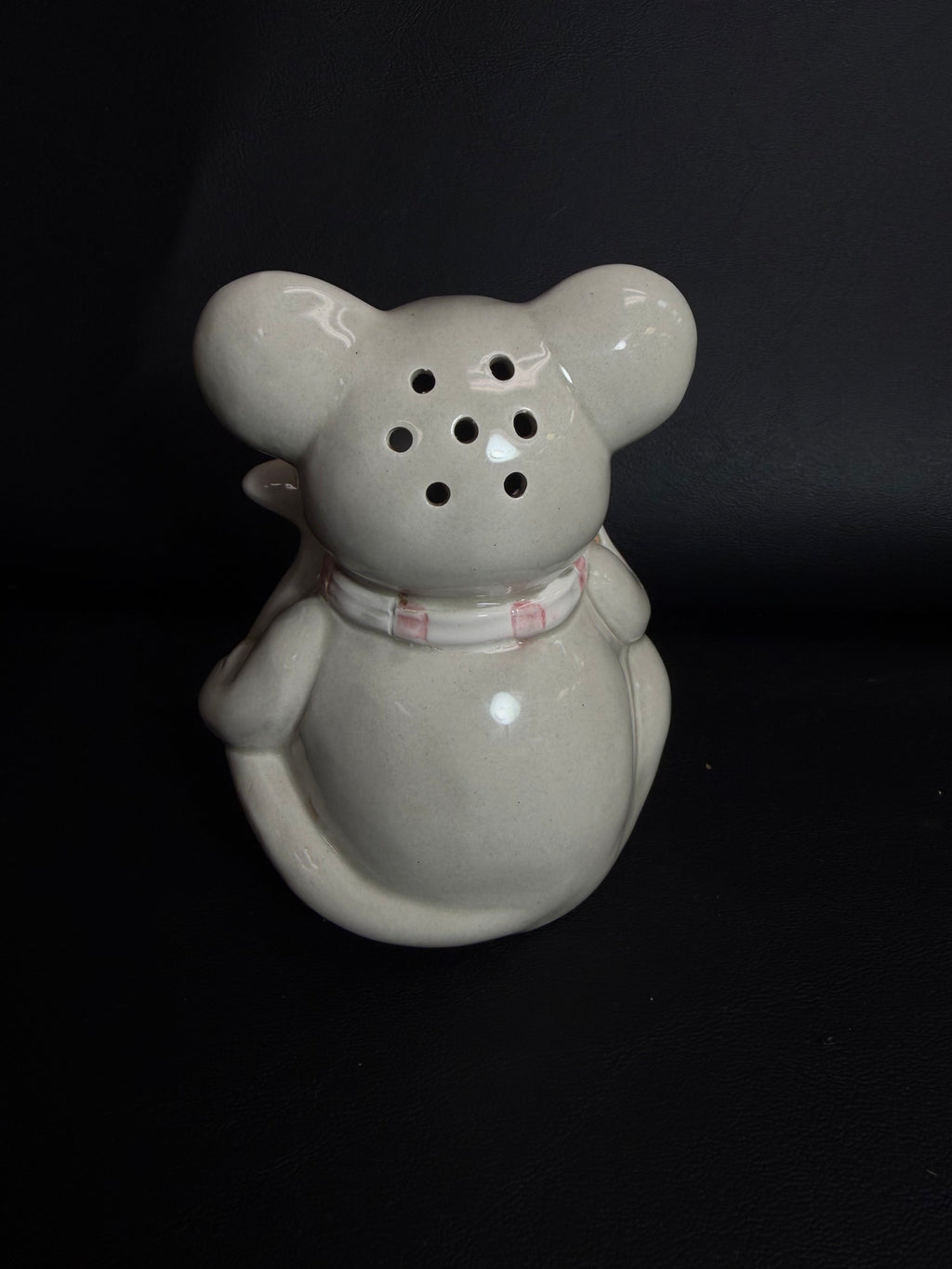 Vintage Ceramic Mouse with Cheese Shaker