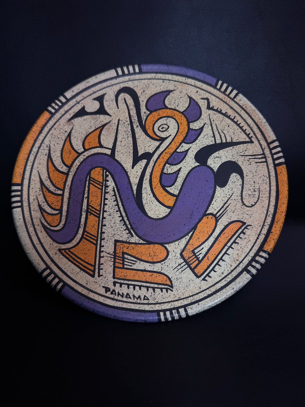 Hand-Painted Panamanian Decorative Plate - Cer. Calderón