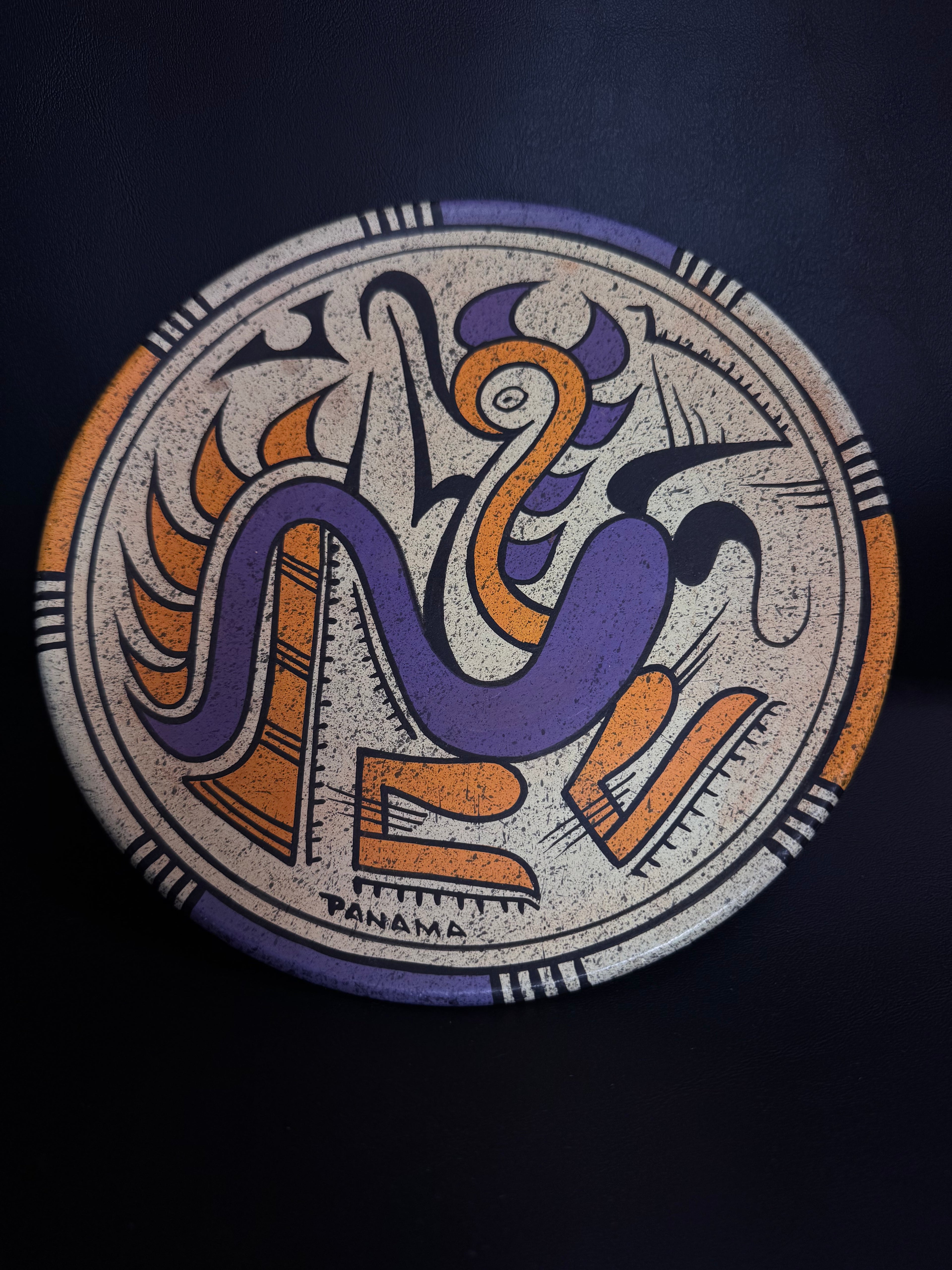 Hand-Painted Panamanian Decorative Plate - Cer. Calderón