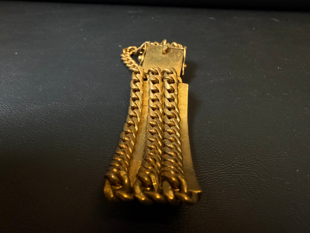 Victorian-style hand-chased bracelet