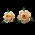 Vintage Magnolia Flower Post Earrings