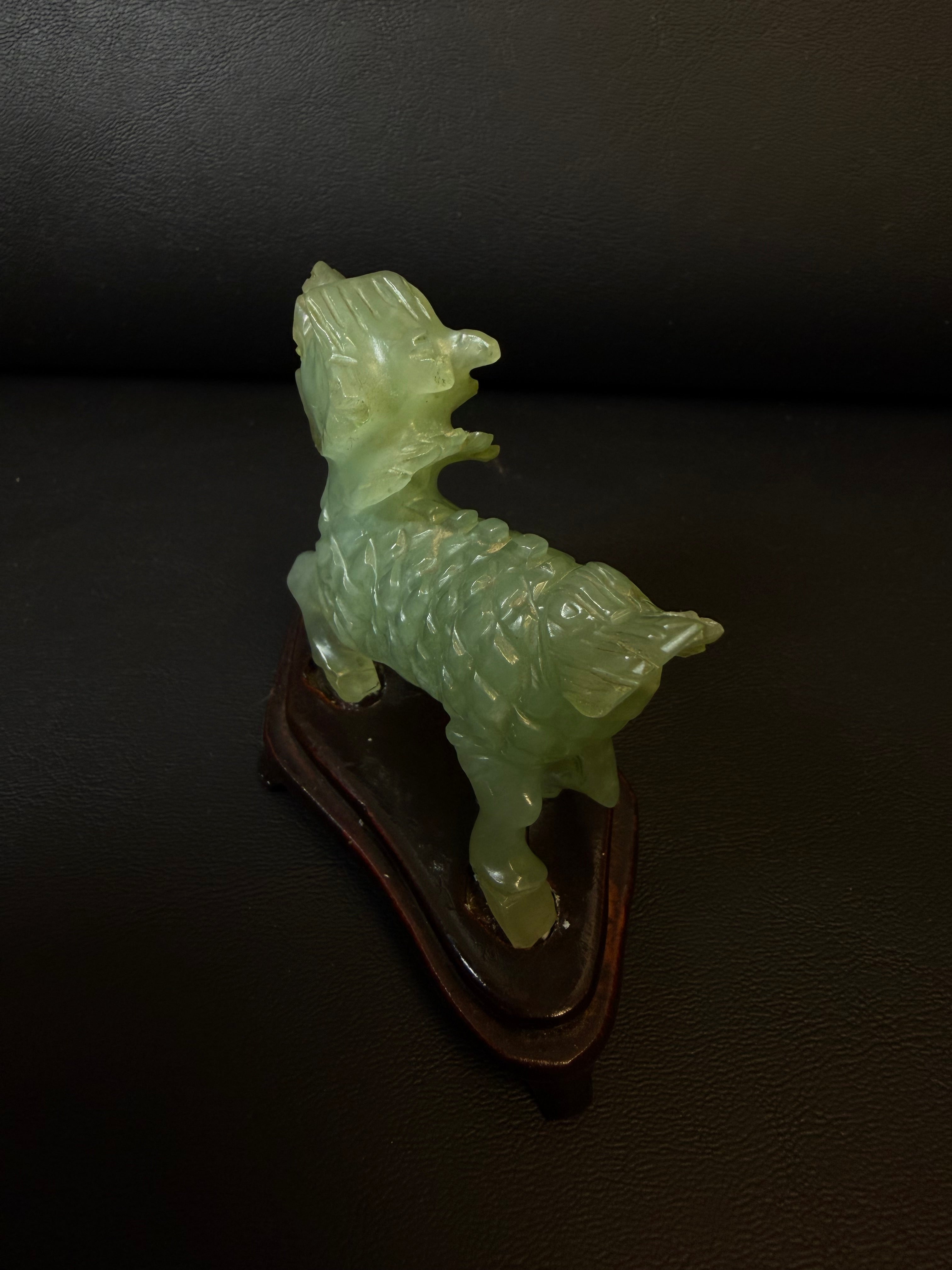 Chinese carved jade figurine longma