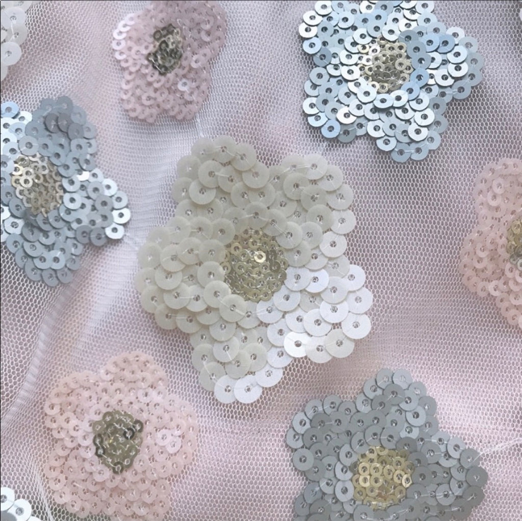 Isaac Mizrahi Sequin Floral Dress