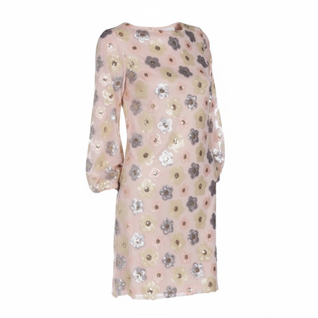 Isaac Mizrahi Sequin Floral Dress