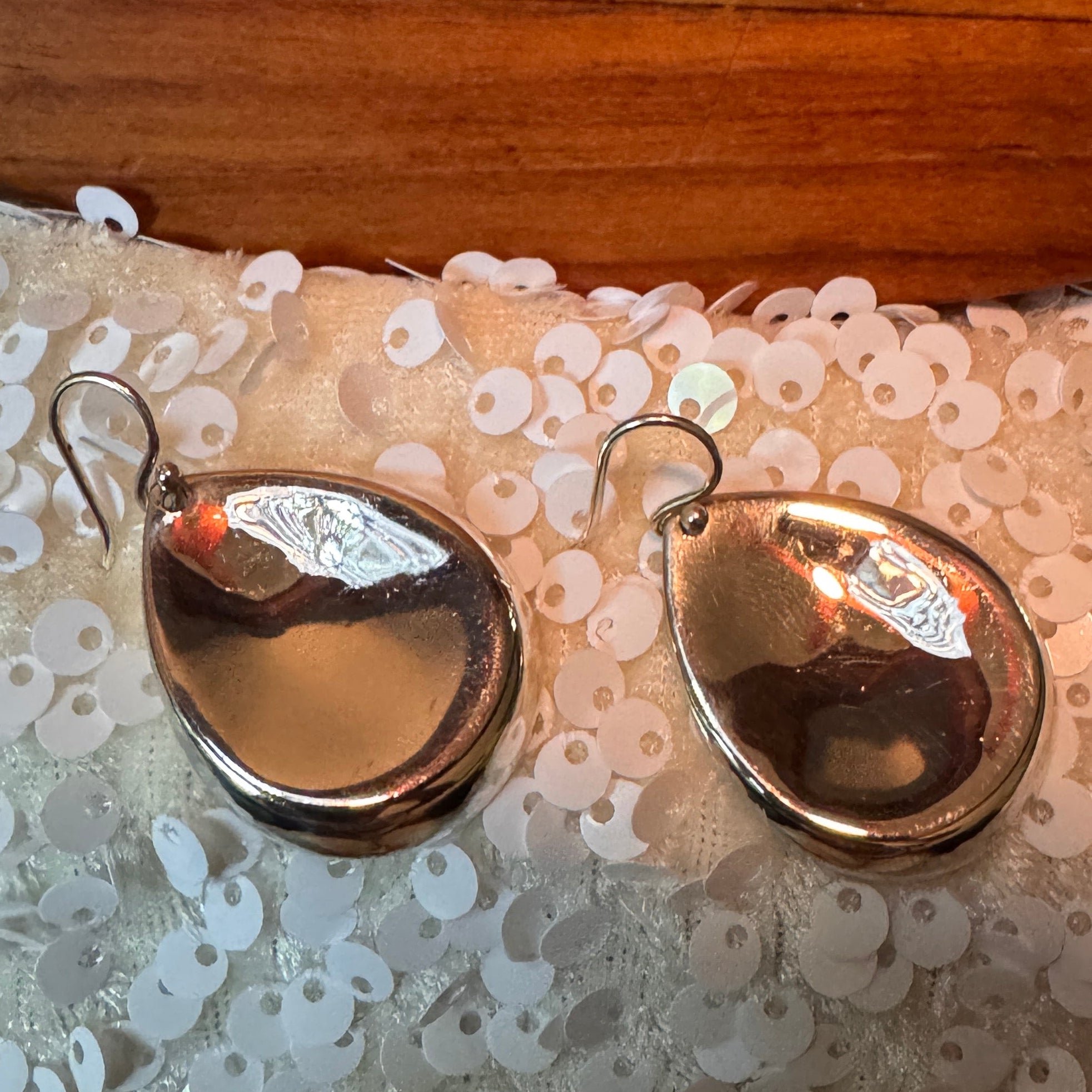 Sterling Silver Teardrop Shaped Earrings
