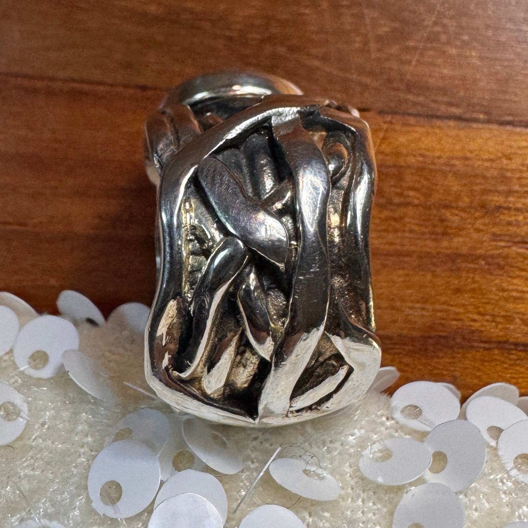 Mermaid Ring: Sterling Silver Coin Pearl